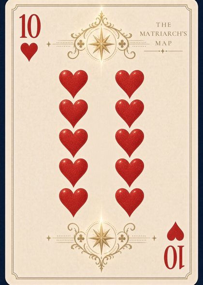 Ten of Hearts, Love of the Crowd, cream deck