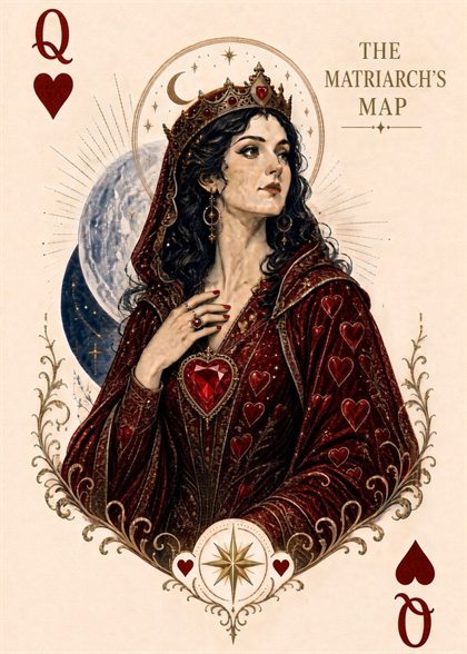 Queen of Hearts, The Loving Mother, cream deck